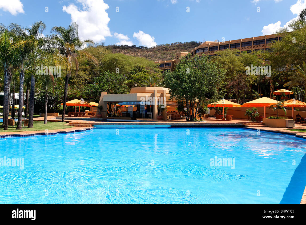 Cascades Hotel swimming pool Suncity, Northwest Province South Africa Stock Photo