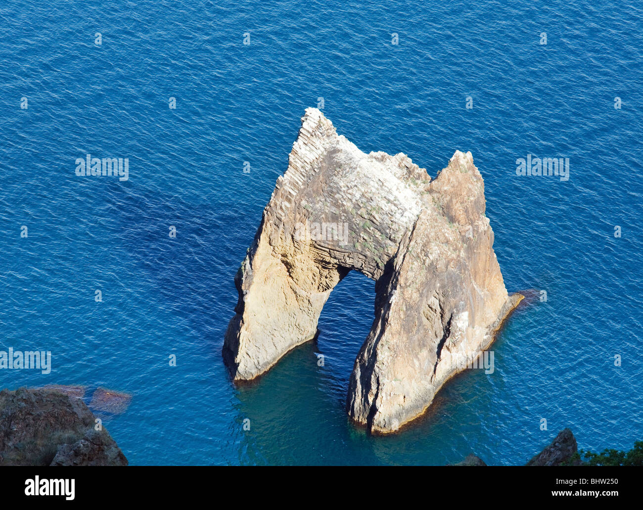 Zoloti Vorota (Golden gate) rock (Karadag (reserve on place of ancient ...
