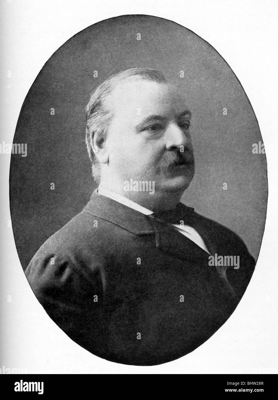 Grover Cleveland (1837-1908) served as the 22nd and 24th president of the United States (1885-1889 and 1893-1897). Stock Photo