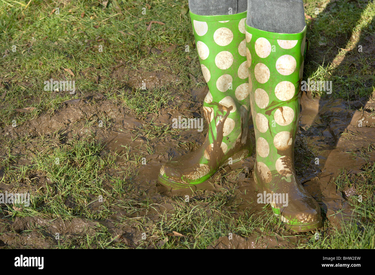 Wellington Boots - John Gollop Stock Photo