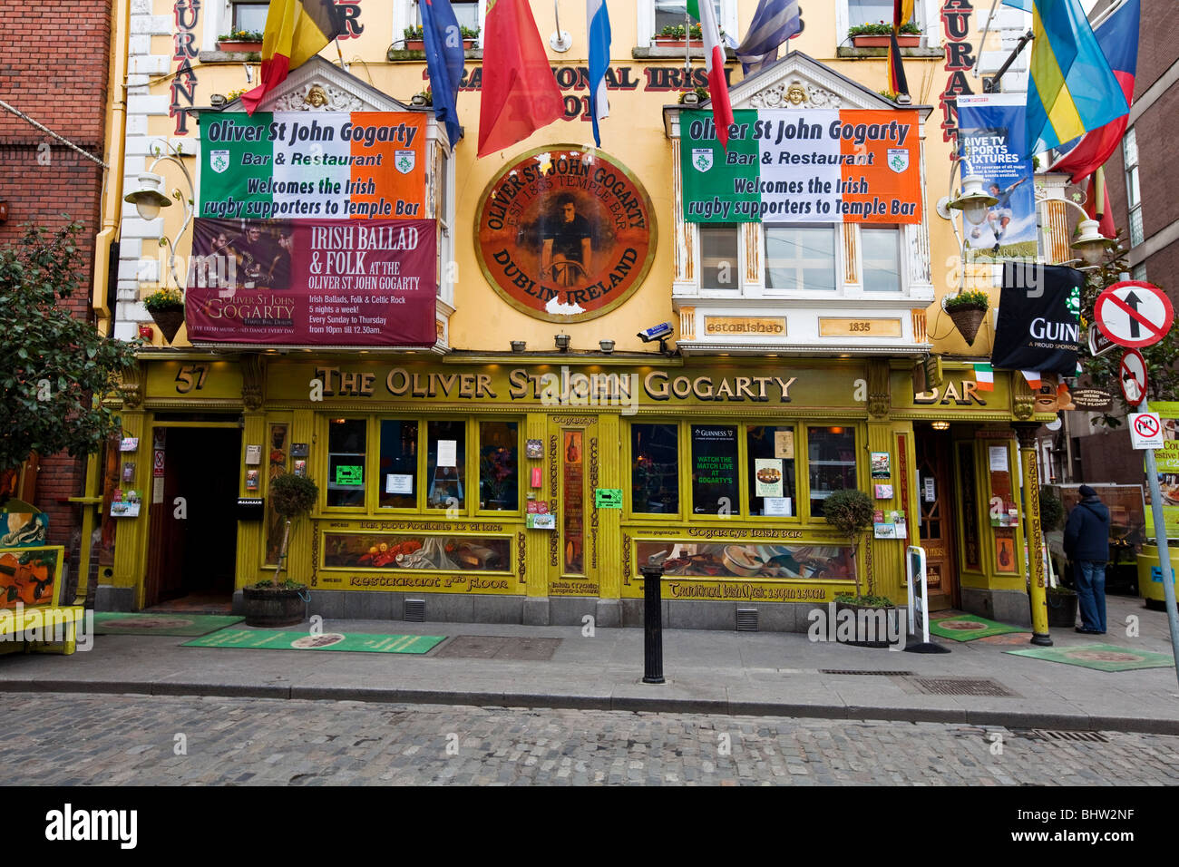 The Oliver St.John Gogarty Bar, Temple Bar, Dublin Stock Photo