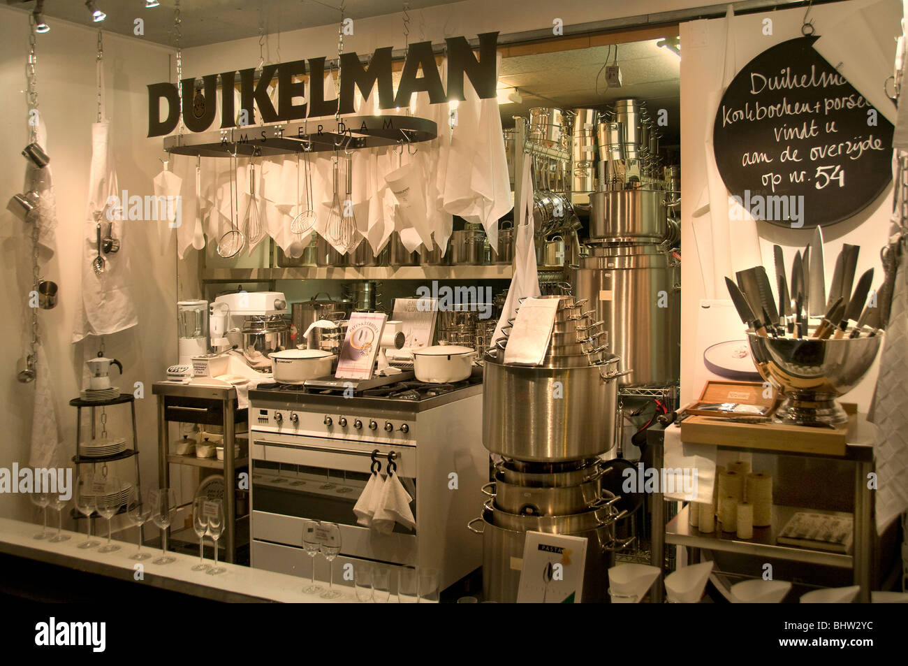Duikelman Amsterdam kitchenware kitchen kitchener Stock Photo