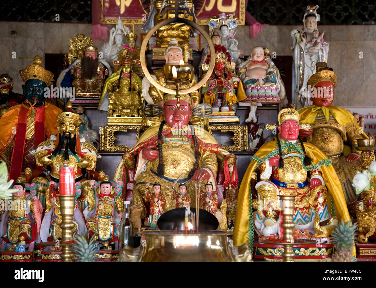 Jui Tui Chinese Temple in Phuket - Thailand Stock Photo