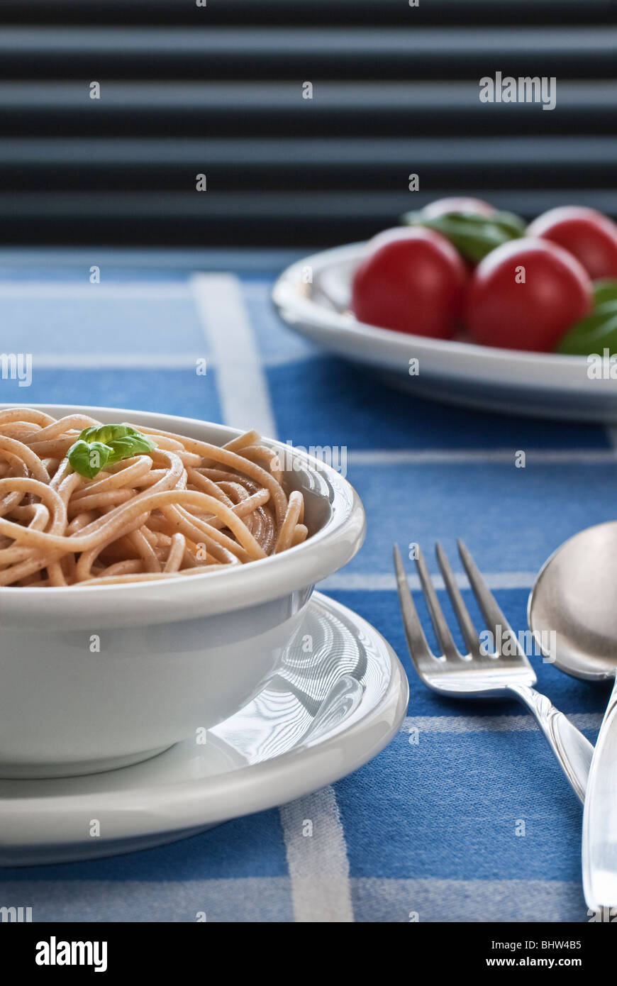 Plain spaghetti,  Food still life Stock Photo