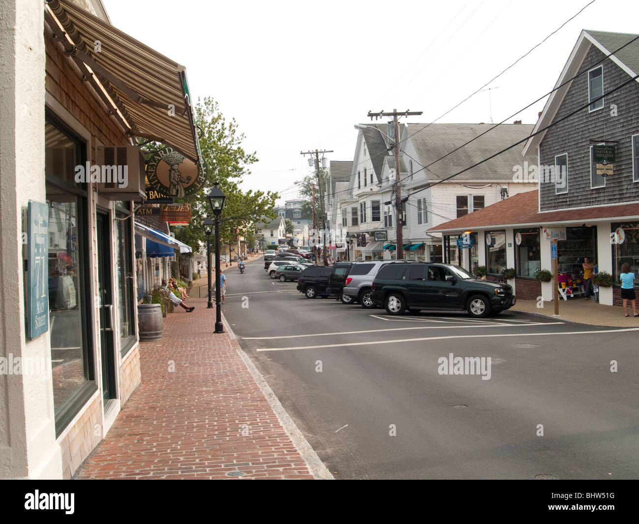 The Main Street in Vineyard Haven on Martha's Vineyard, Massachusetts