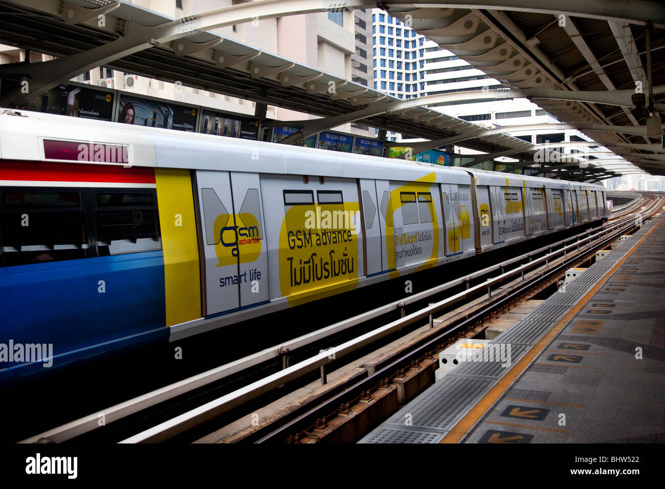 Bangkok Sky Train, Mass Transit System, An Overhead Railway System ...