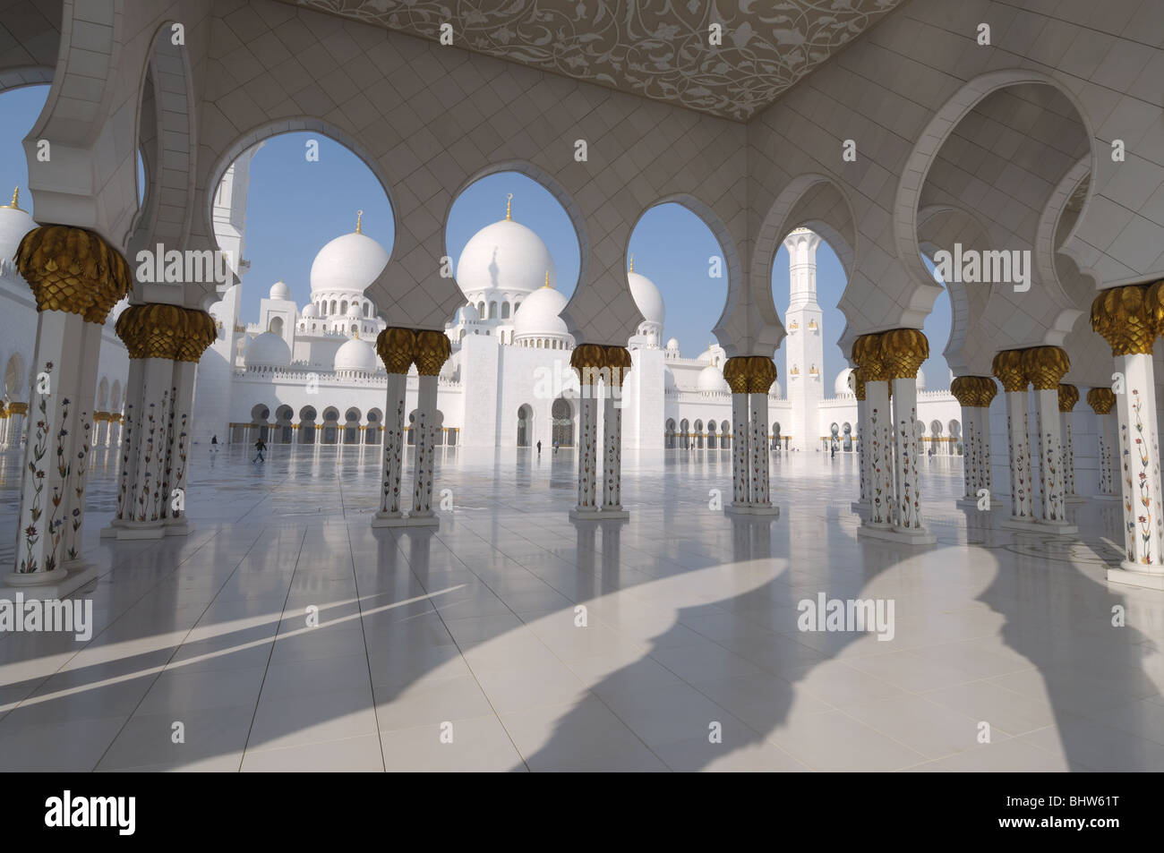 Sheikh Zayed Mosque in Abu Dhabi, United Arab Emirates Stock Photo