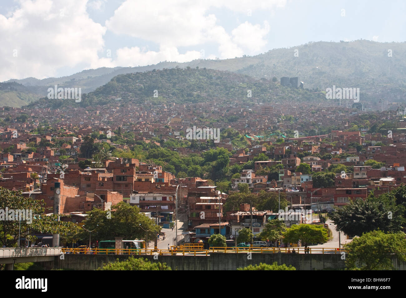 Colombia, The North side of Medellin Stock Photo