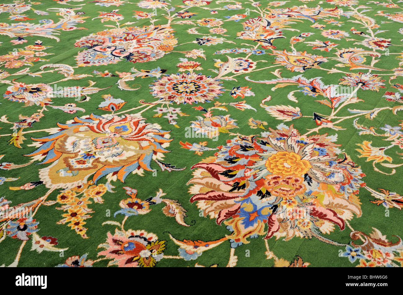 Beautiful oriental handmade carpet in Sheikh Zayed Mosque, Abu Dhabi