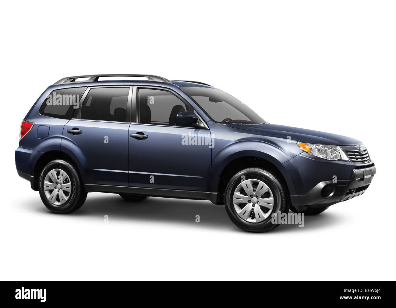 License available at MaximImages.com - 2010 Subaru Forester SUV isolated on white background with clipping path Stock Photo