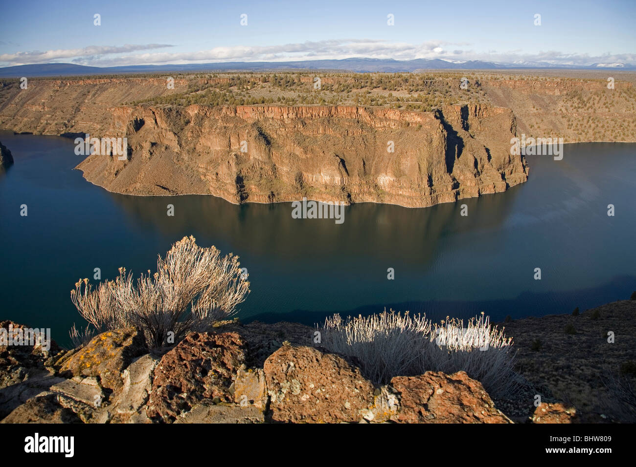 Lake Billy Chinook, on the Deschutes, Crooked, and Metolius Rivers, in central Oregon Stock