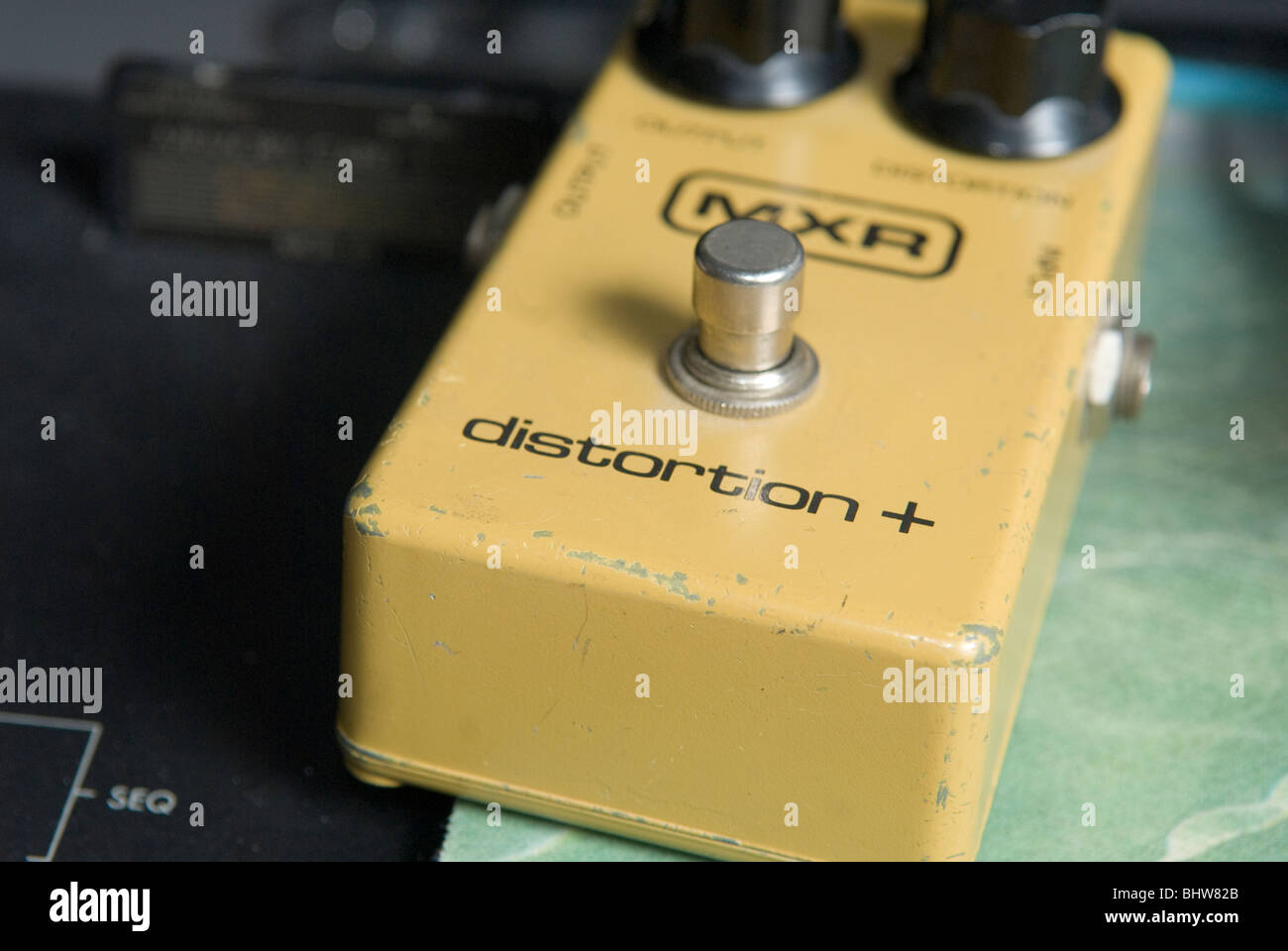 Distortion Pedal Stock Photo