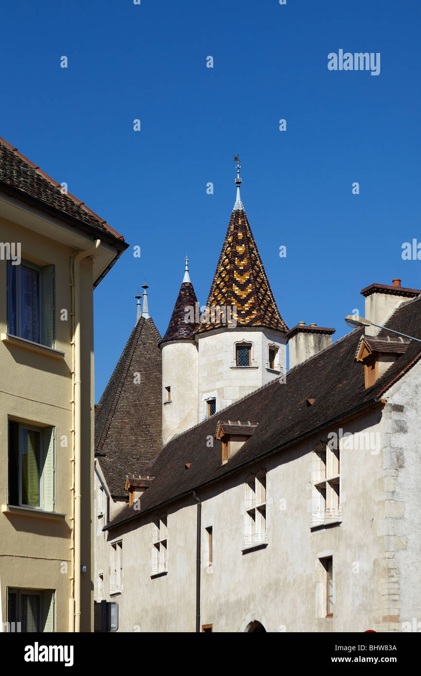Rooftops in Beaune, France Stock Photo