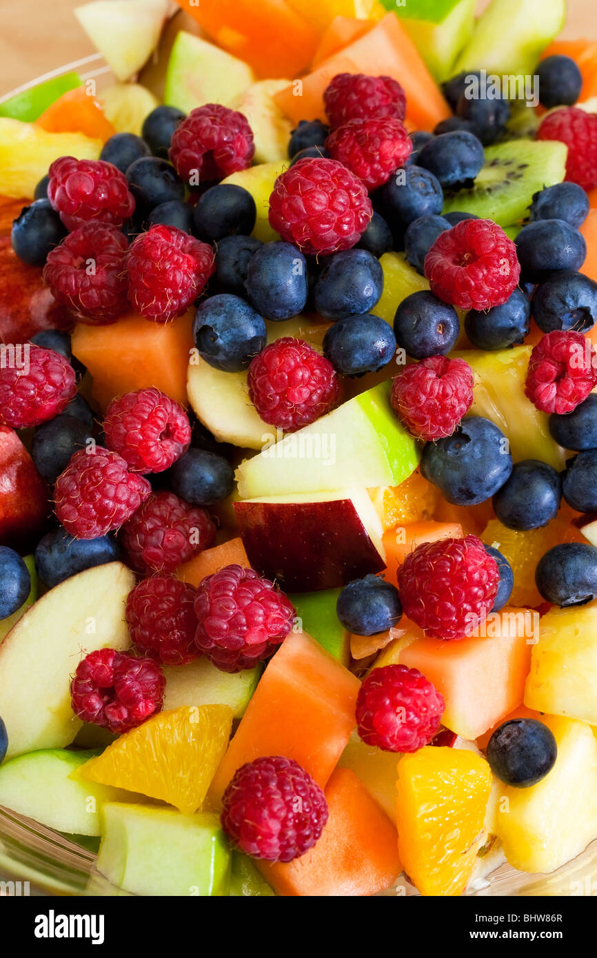 Pineapple melon fruit salad hi-res stock photography and images - Alamy