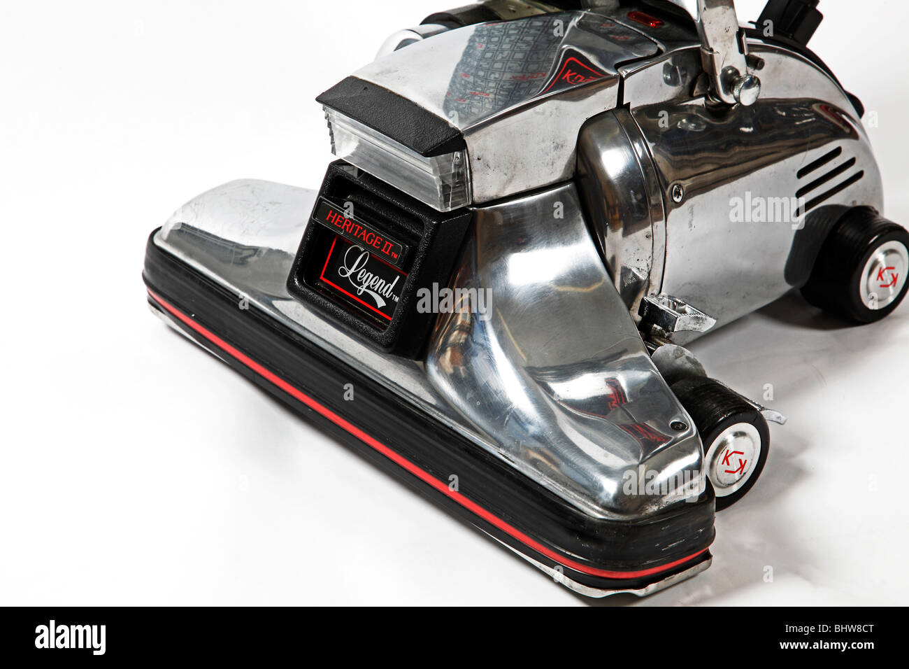 A Kirby Legend vintage vacuum cleaner on a white background Stock Photo
