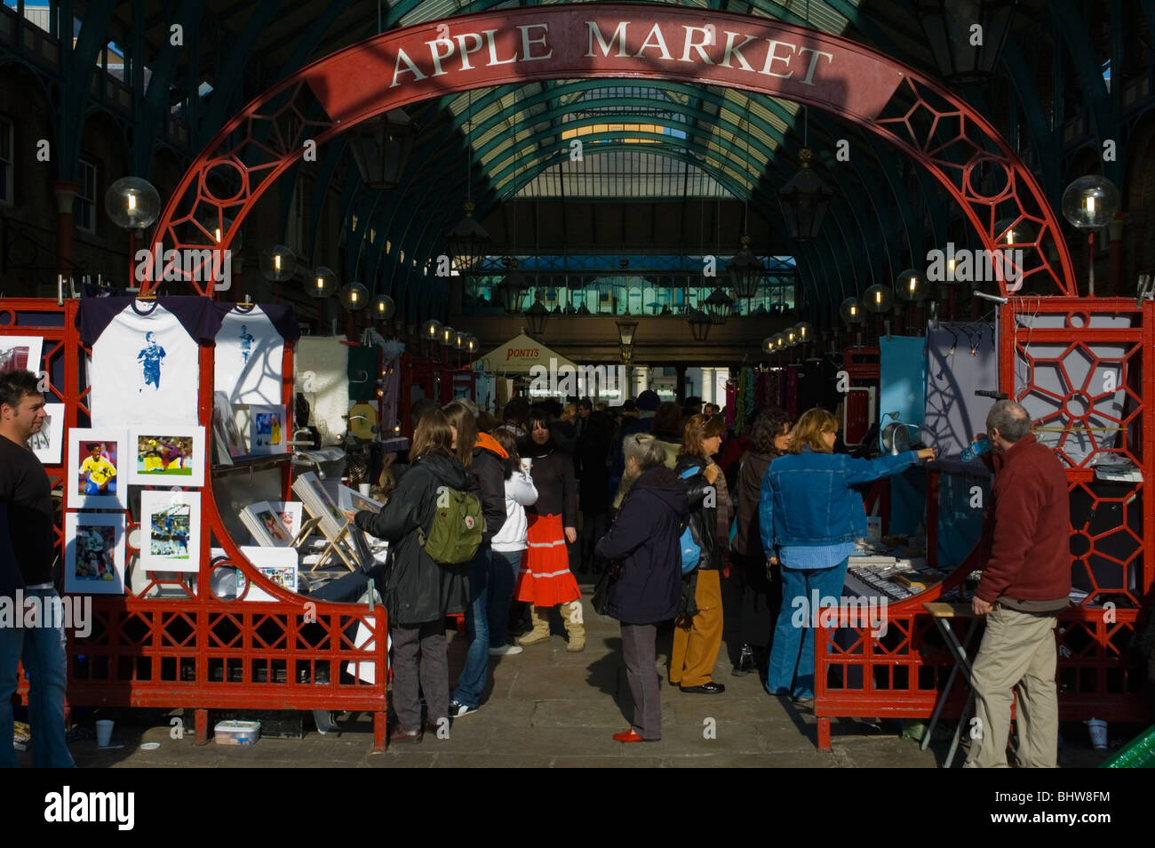 Apple Market Covent Garden central London England UK Europe Stock Photo