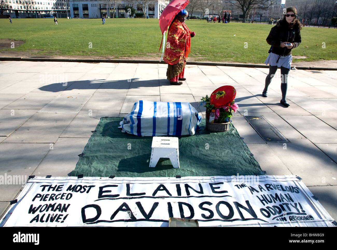 Elaine Davidson, most pierced woman alive, London Stock Photo