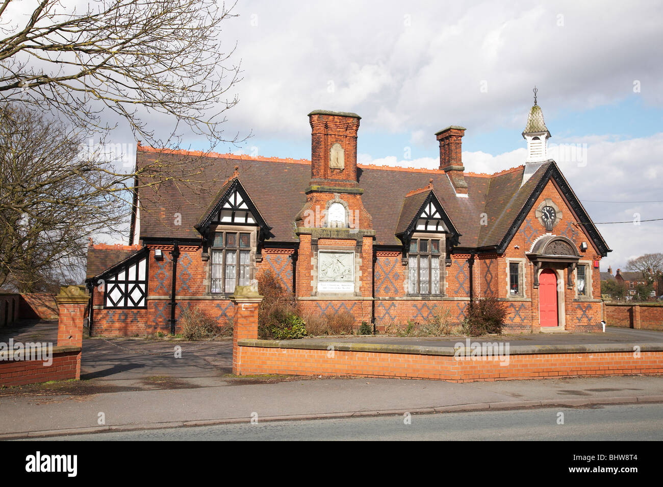 Victorian school, now church hall in Crewe Green UK Stock Photo
