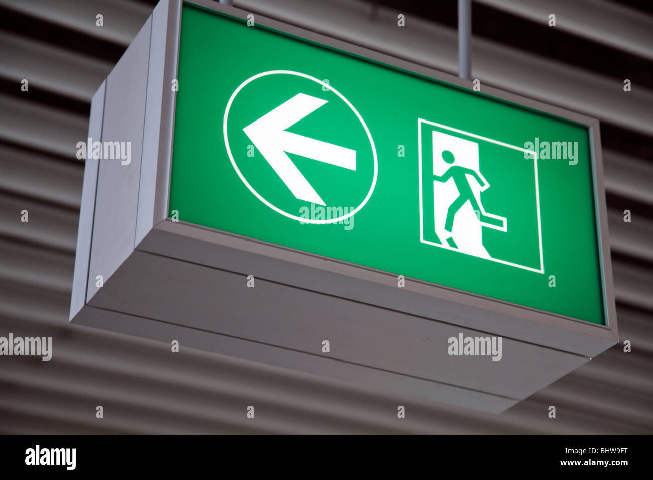 Sing board at airport Stock Photo