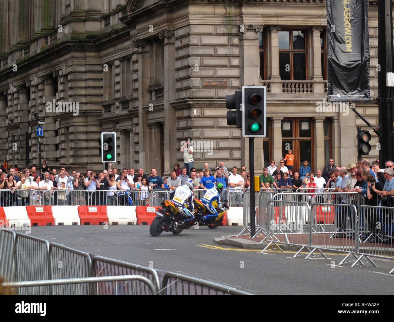 British Superbikes PR event Square Glasgow Stock Photo Alamy