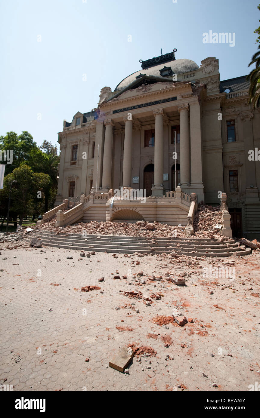 Chile earthquake building destroyed hires stock photography and images