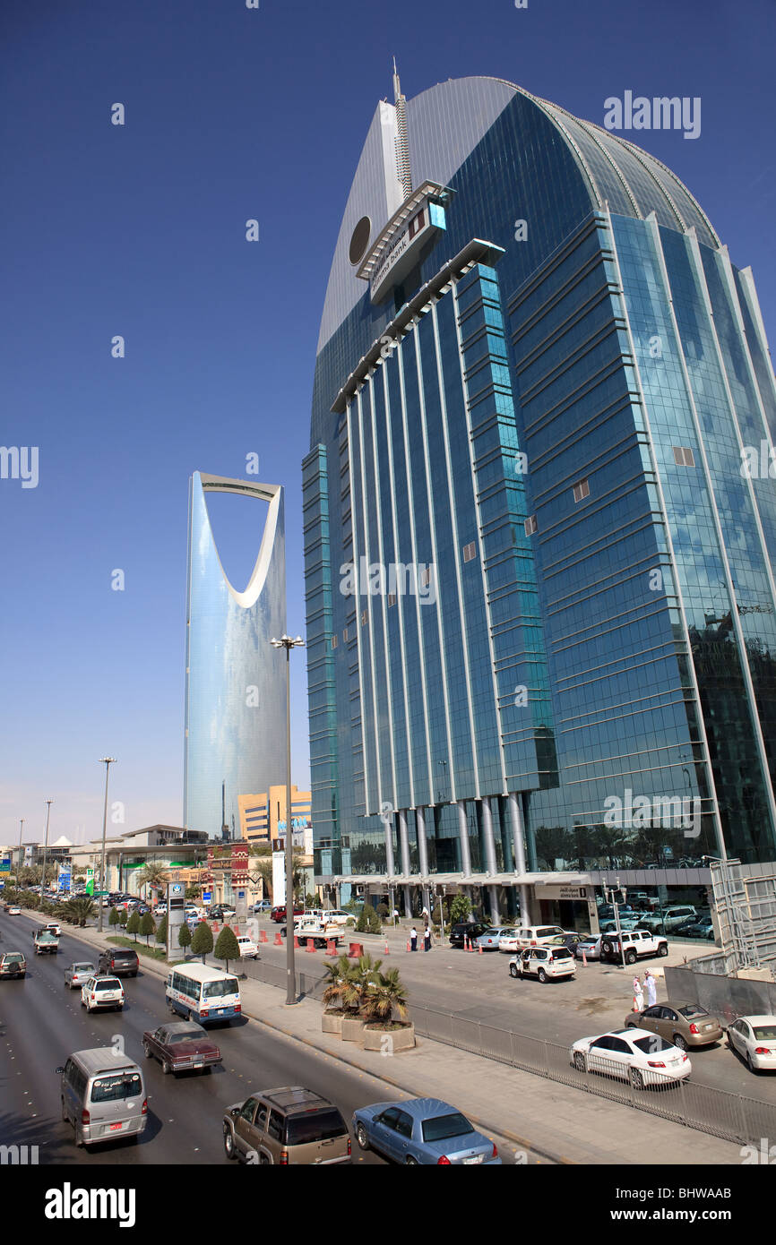 Kingdom tower Riyadh Saudi Arabia Arabian Muslim Stock Photo - Alamy