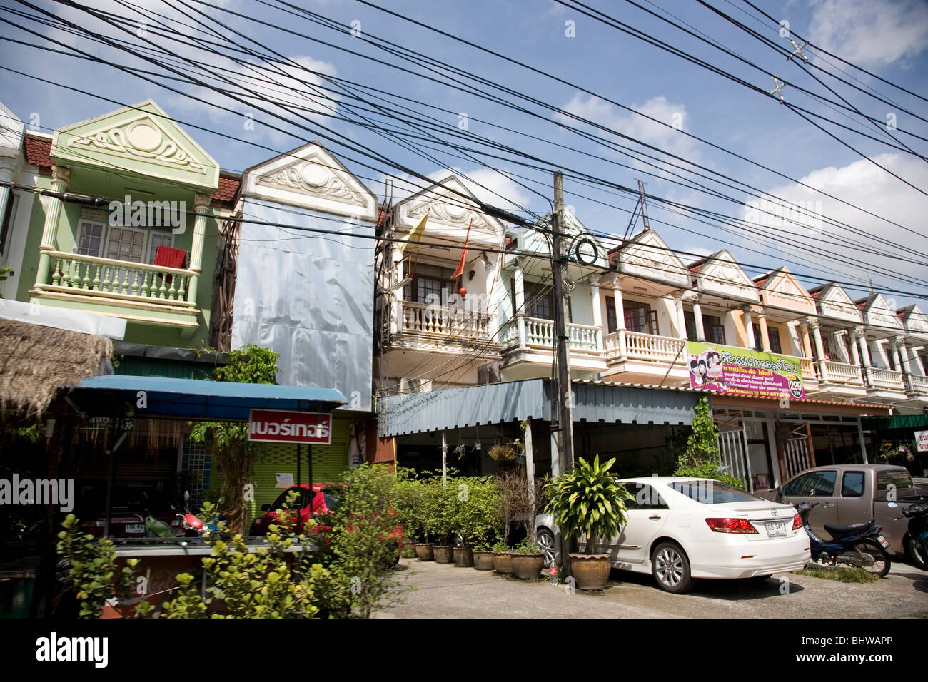 Townhouse living in Phuket Thailand Stock Photo Alamy