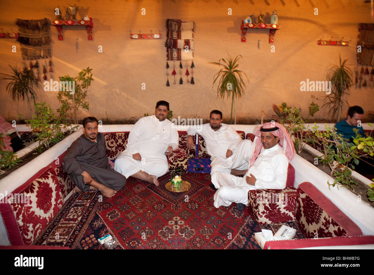 Traditional Saudi Arabian restaurant Riyadh Arabia Stock Photo - Alamy