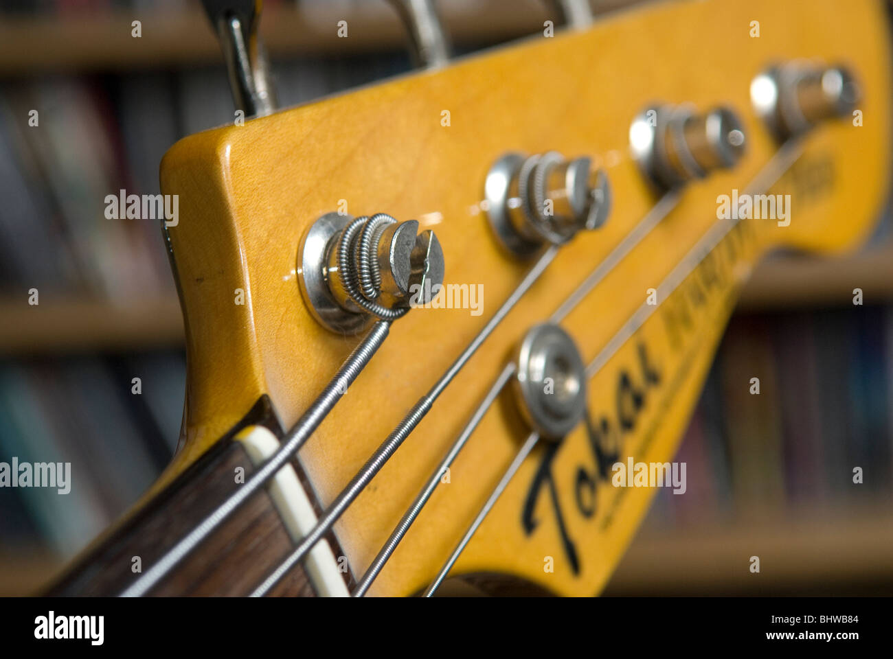 Bass guitar head Stock Photo Alamy