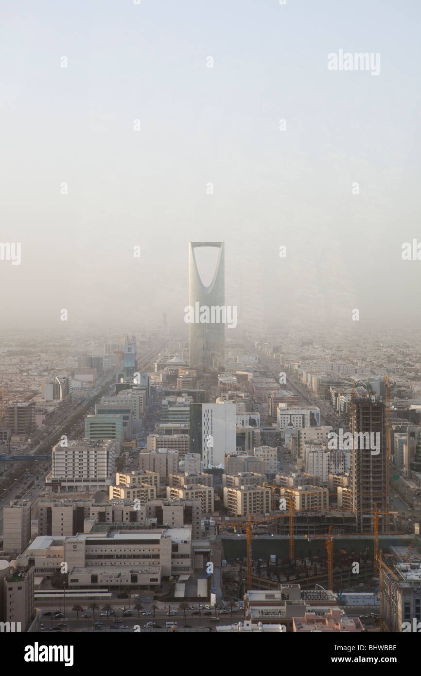 View of Kingdom tower Riyadh Saudi Arabia Stock Photo