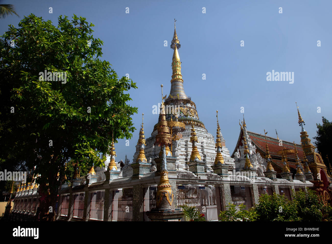 The Buddhist Temple Wat Saenfang, or Wat Saen Fang in Chiang Mai Thailand Stock Photo