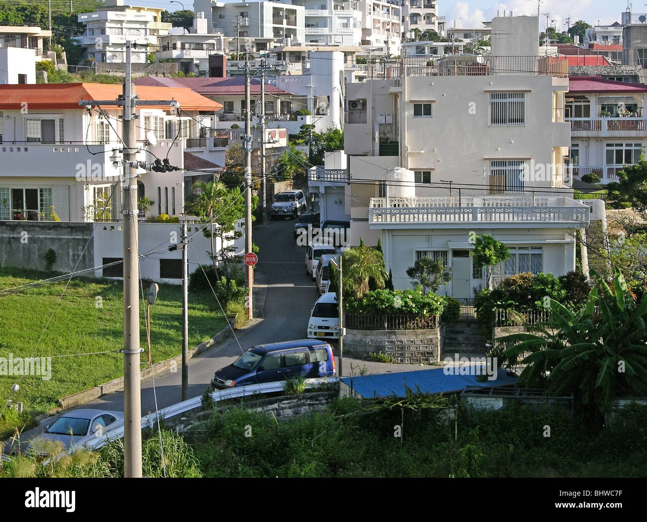 Residential neighborhood in Okinawa, Japan Stock Photo Alamy