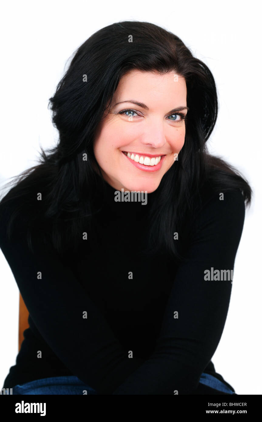 Happy black woman toothy smile hi-res stock photography and images - Alamy