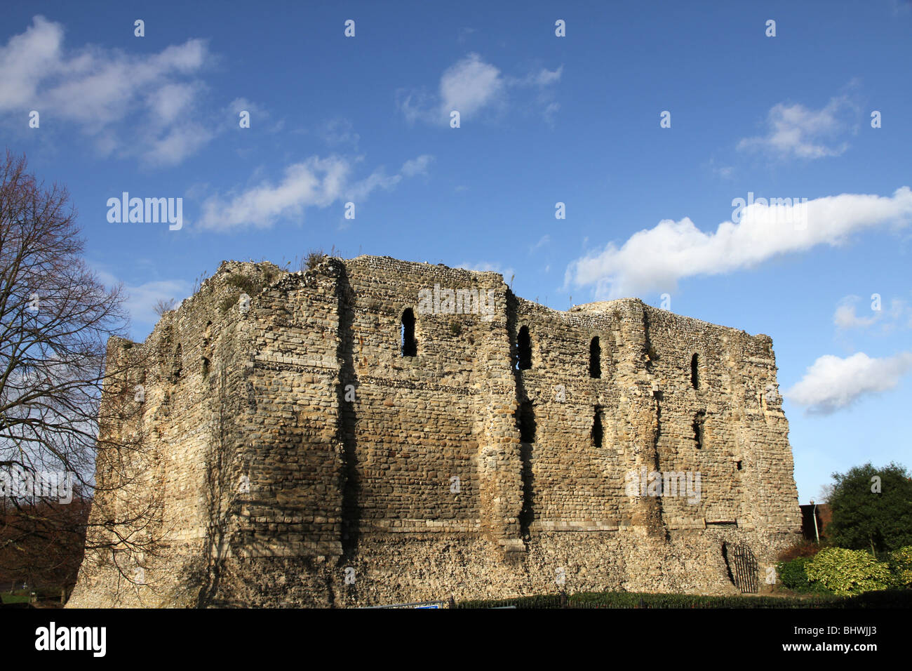 The derelict Canterbury castle built during the Norman period Stock