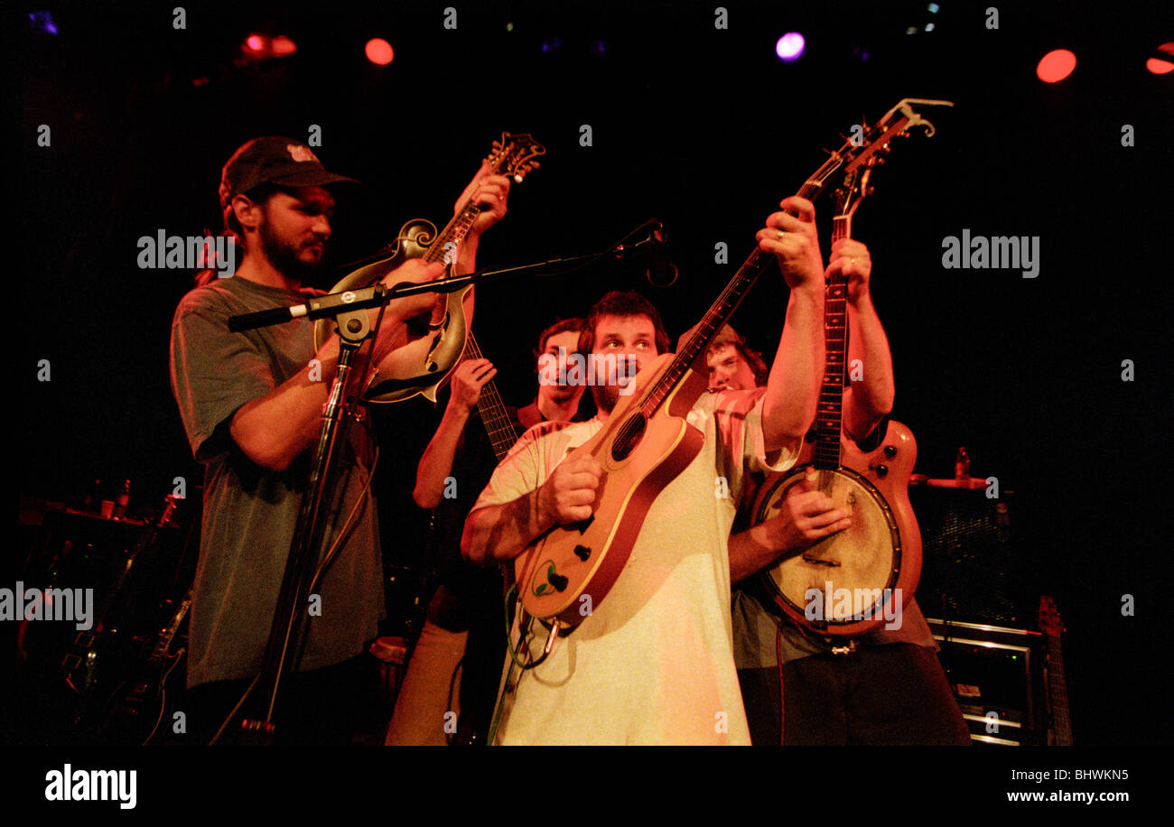 Leftover Salmon, jam band Boulder, Colorado perform blend bluegrass