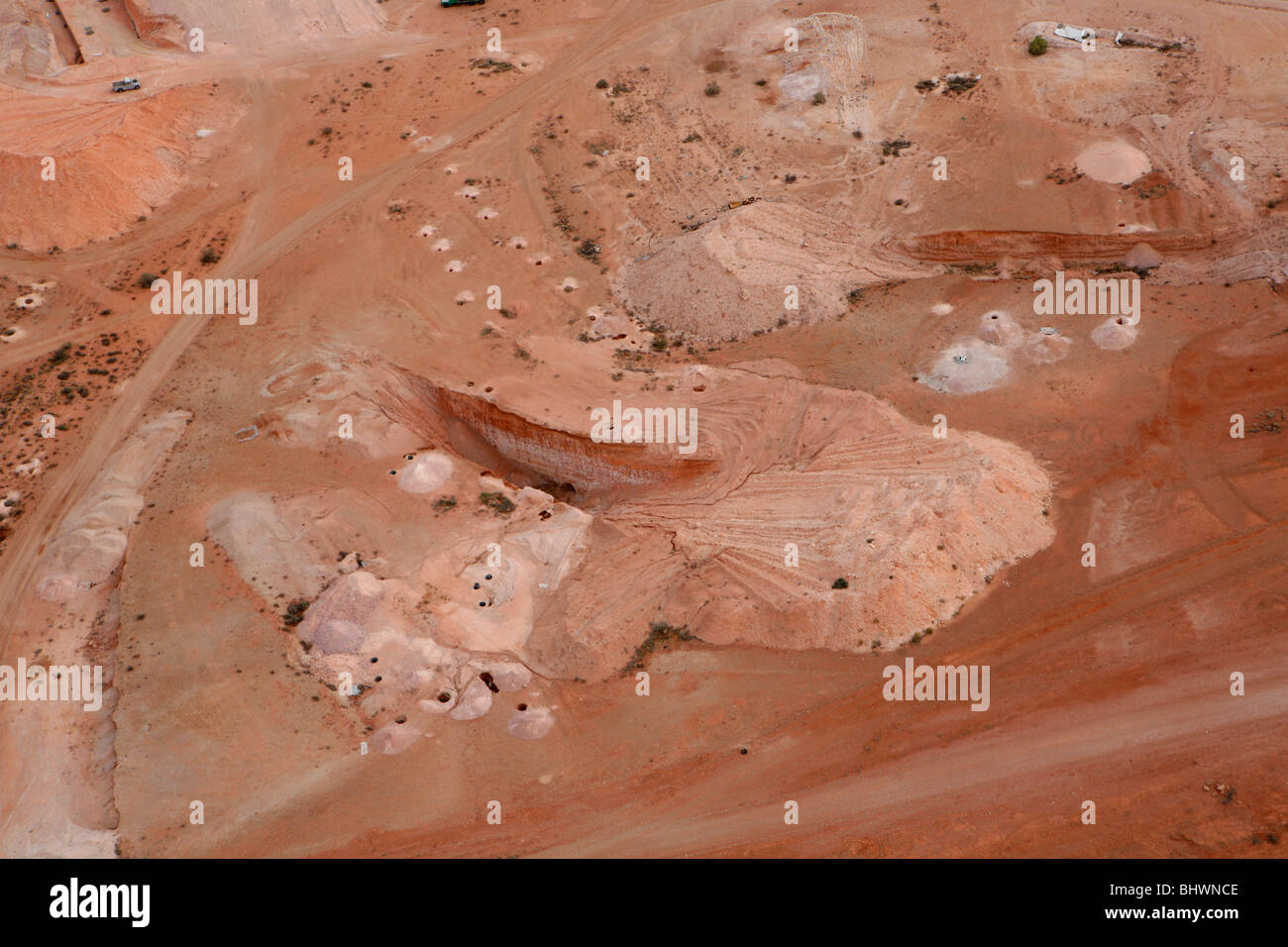 Aerial of opal mines of Coober Pedy (Outback, SouthAustralia Stock Photo Alamy