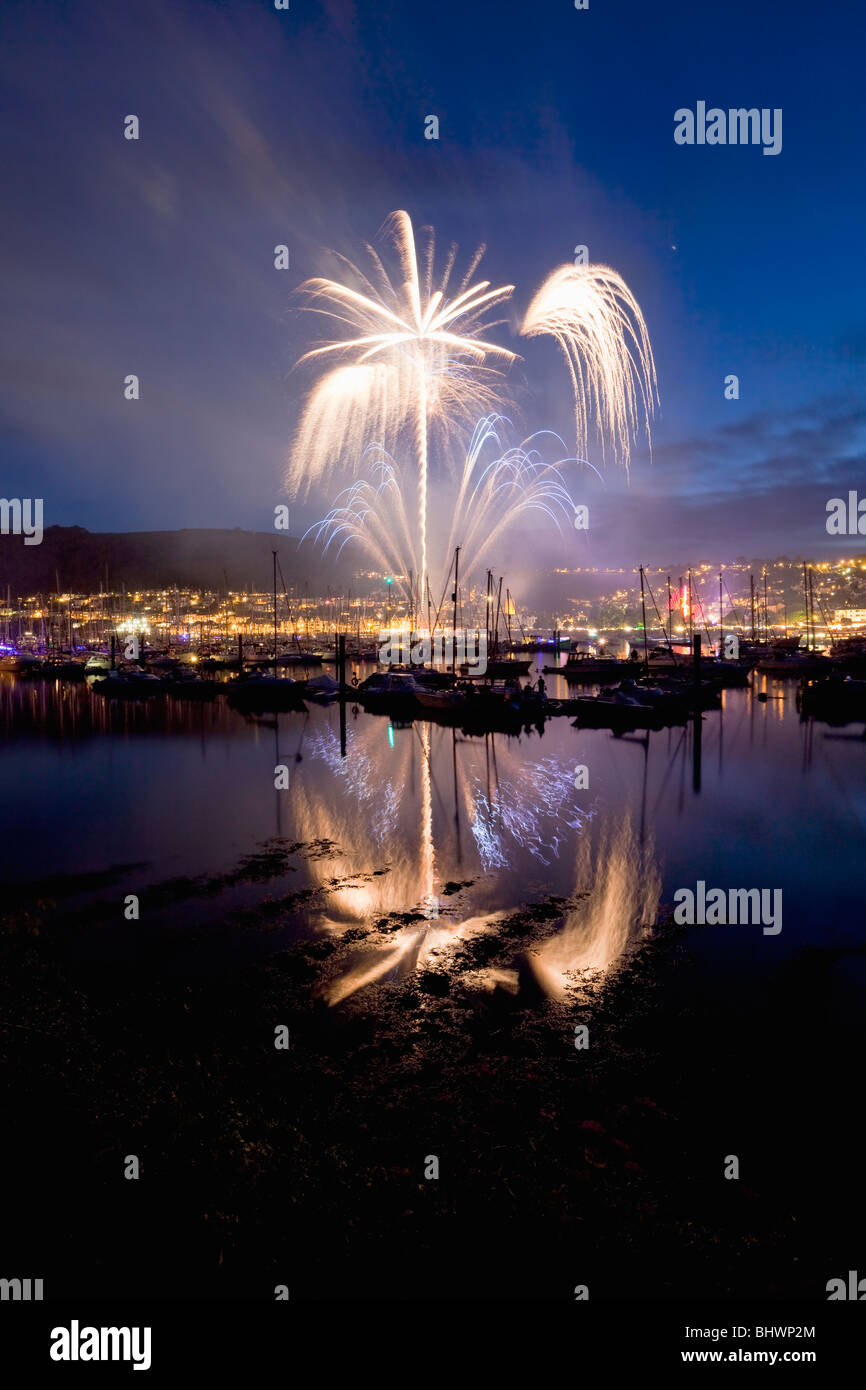 Dartmouth Regatta with Fireworks Display, Dartmouth Harbour, Devon