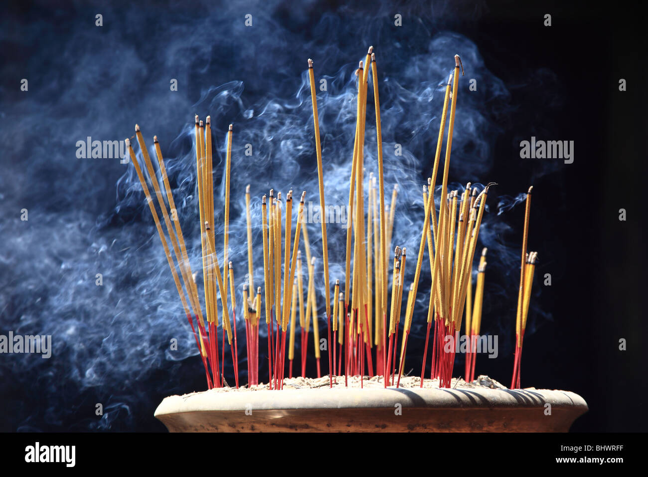 Incense Sticks at the Den Ngoc pagoda, Saigon, Vietnam Stock Photo Alamy