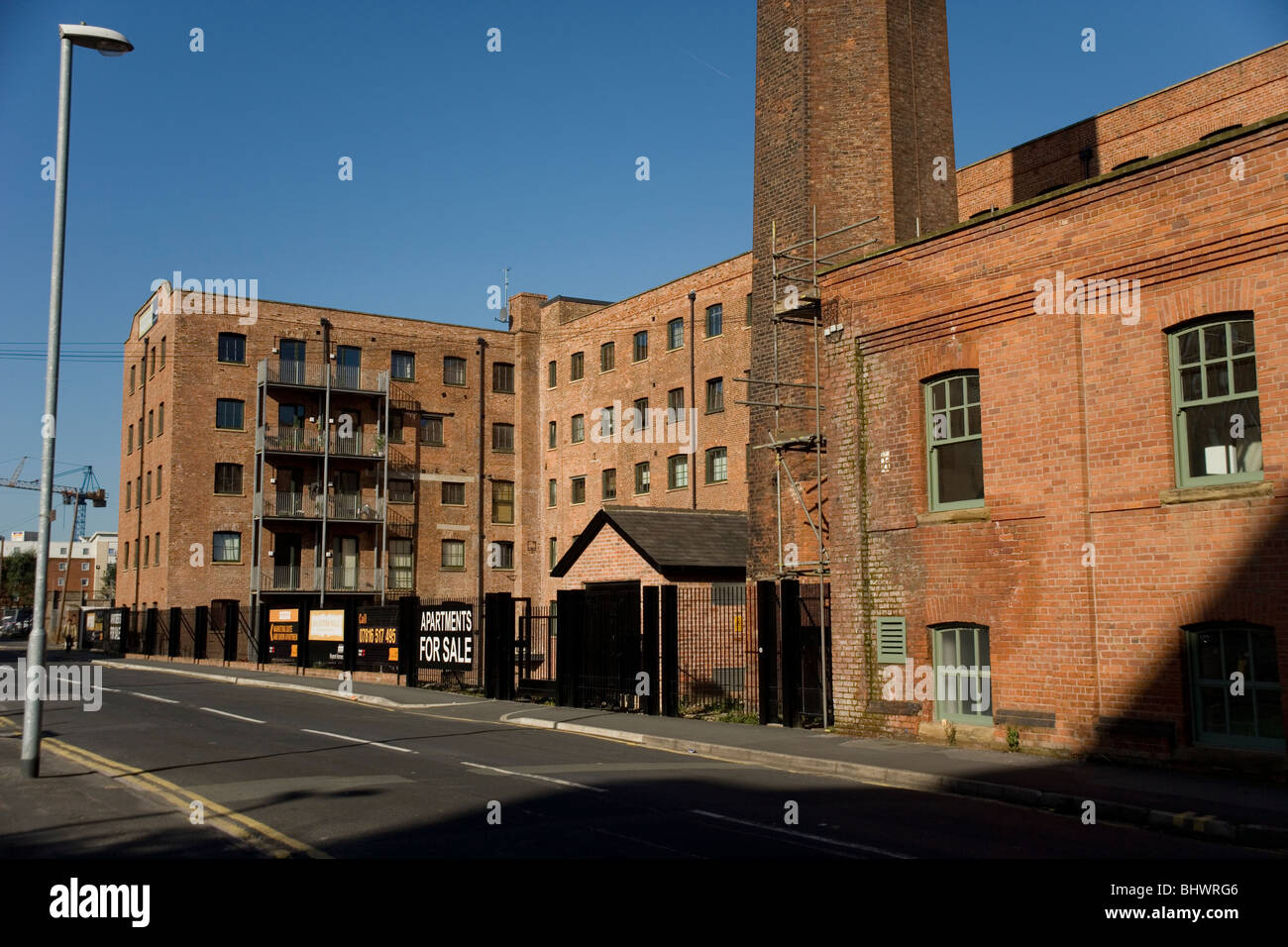 Macintosh Mills old factory now appartments, Manchester Stock Photo Alamy