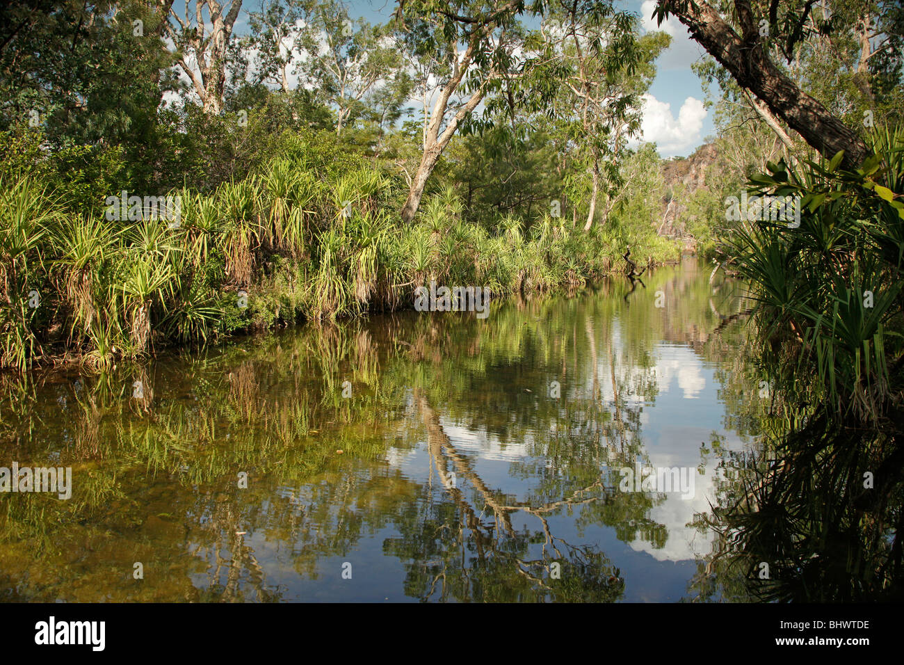 River inside Nitmiluk National park near Katherine, Northern Territory, Australia Stock Photo
