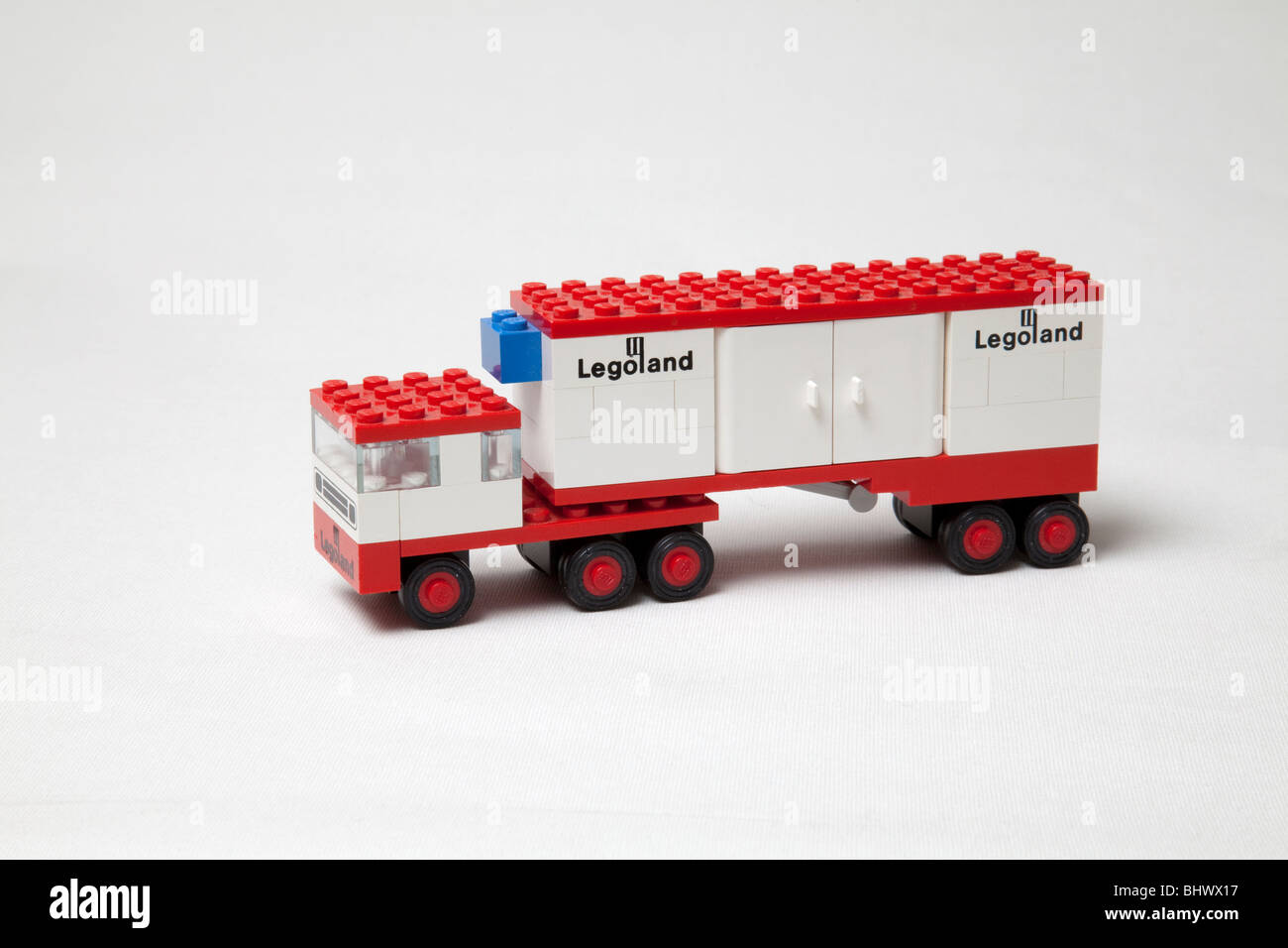 Old lego toy set truck Stock Photo