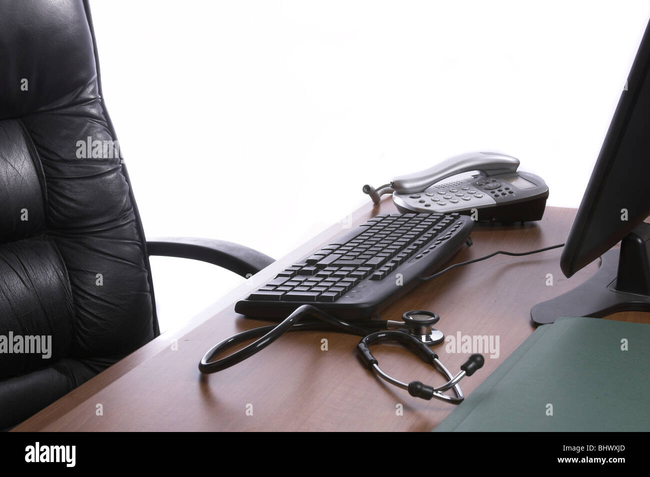 Doctors desk Stock Photo Alamy
