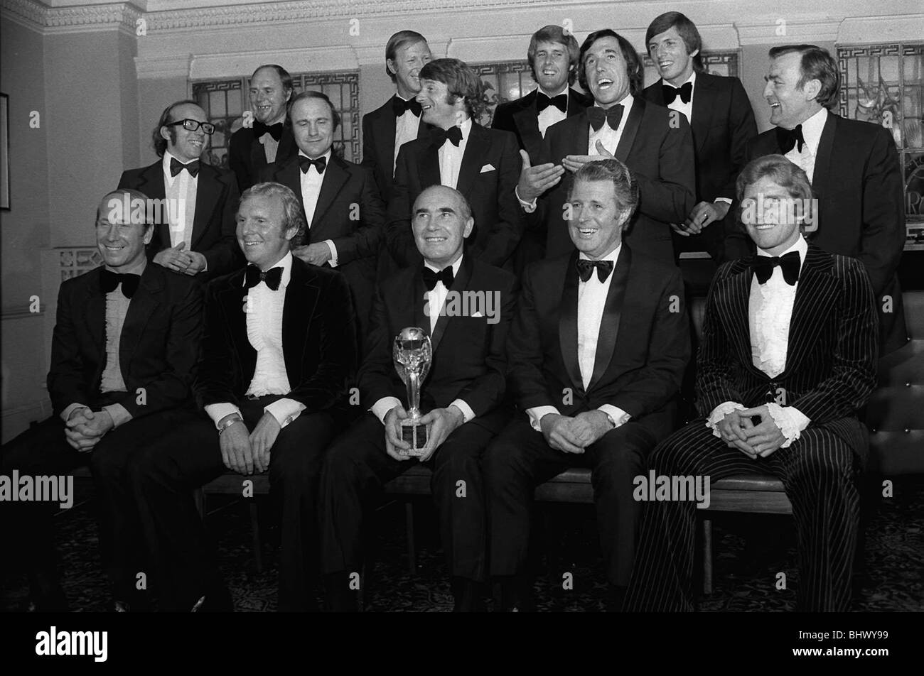 1966 world cup england suits Black and White Stock Photos