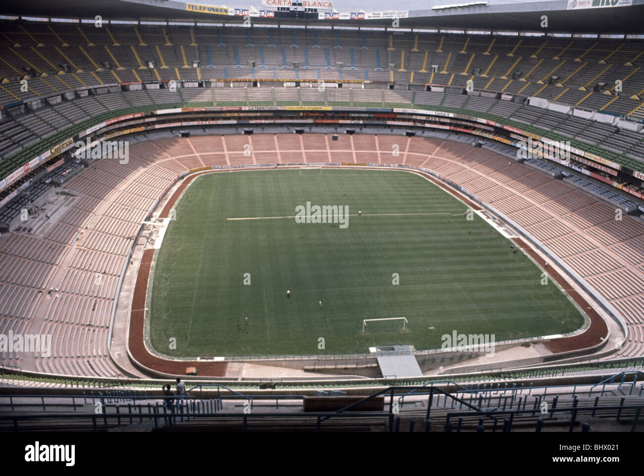 The famous Azteca Stadium in Mexico, pictured before the start of the 1970 World Cup tournament. 31st May 1970. Stock Photo