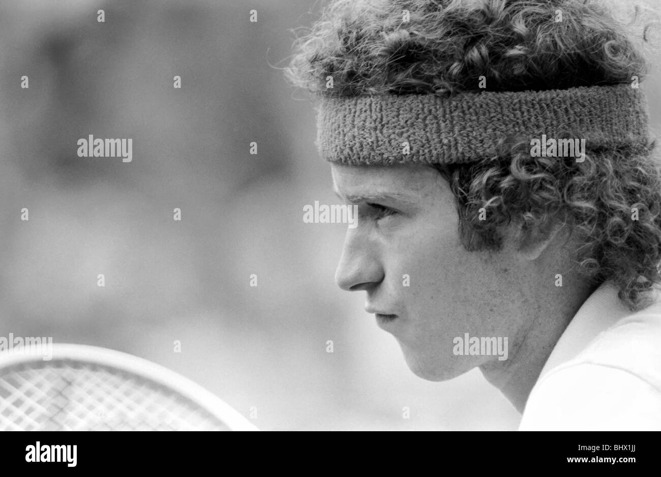 Wimbledon 3rd Day: John McEnroe. June 1981 81-3579-001 Stock Photo