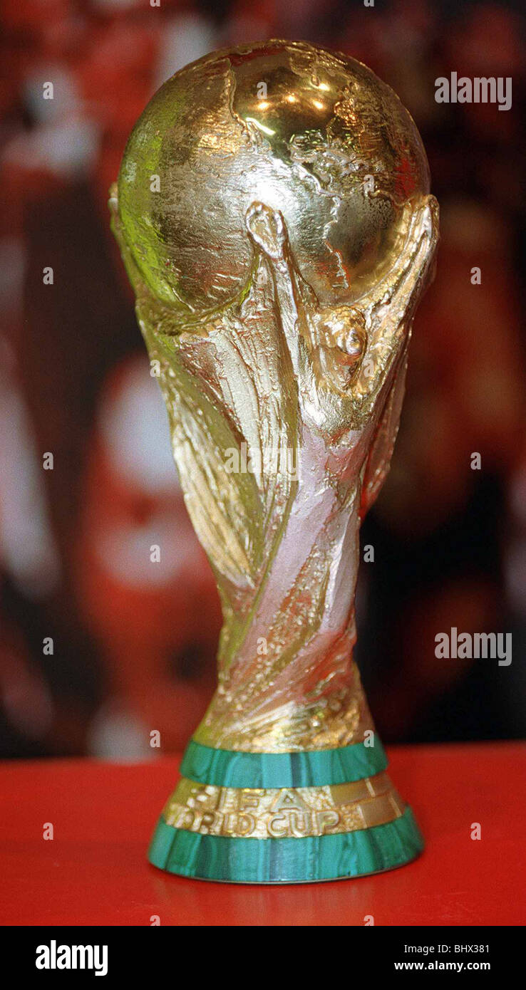 World Cup France 1998 FIFA World Cup Trophy Stock Photo