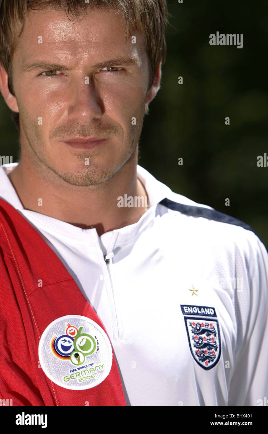 World Cup 2006. David Beckham England football captain prior to the game against Sweden June 2006 Stock Photo