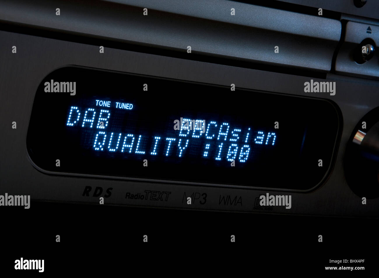 DAB radio display showing BBC Radio Asian Network Stock Photo - Alamy