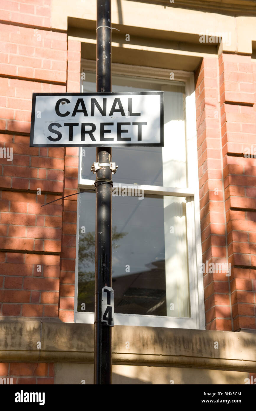 Canal Street Manchester Stock Photo