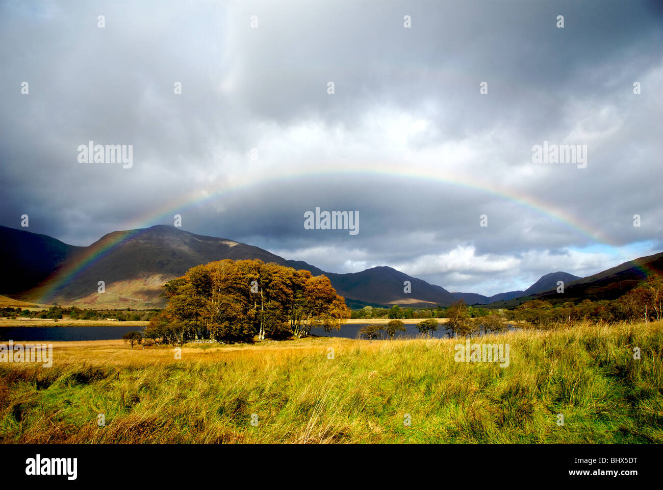 Kilfinnan Invergarry Highland Scotland UK Castle Loch Lochy Caledonian Canal Stock Photo